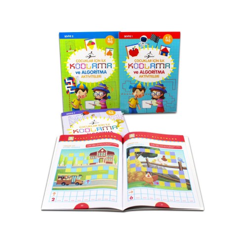 Çocuklar İçin İlk Kodlama ve Algoritma Aktiviteleri - 4 Kitap Çocuklar İçin İlk Kodlama ve Algoritma Aktiviteleri - 4 Kitap